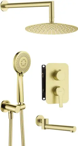 Oferta Deante Zestaw prysznicowy podtynkowy z wylewką wannową Arnika BXYYRQAM