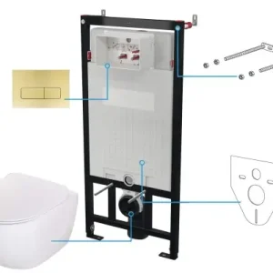 Oferta czasowa Deante Zestaw WC podtynkowy 6 w 1 Peonia CDER6ZPW