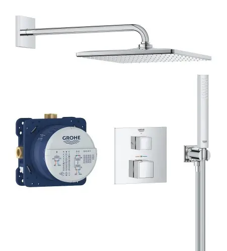 Wybór klientów Grohe Podtynkowy zestaw prysznicowy z deszczownicą Rainshower Mono 310 Cube 34868000