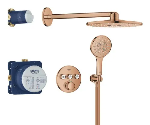 Grohe Podtynkowy zestaw prysznicowy z deszczownicą Rainshower SmartActive 310 34863DA0 Popularny