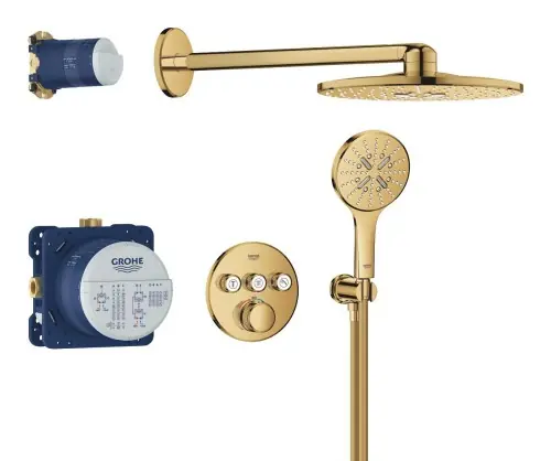 Grohe Podtynkowy zestaw prysznicowy z deszczownicą Rainshower SmartActive 310 34863GL0 Szybka wysyłka