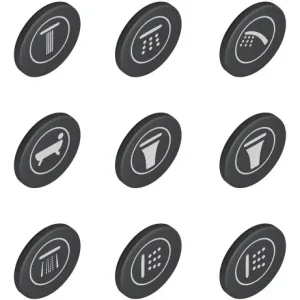 Grohe SmartControl zestaw nakładek na przyciski oszroniony, granit 14077XH0 Hit sprzedaży
