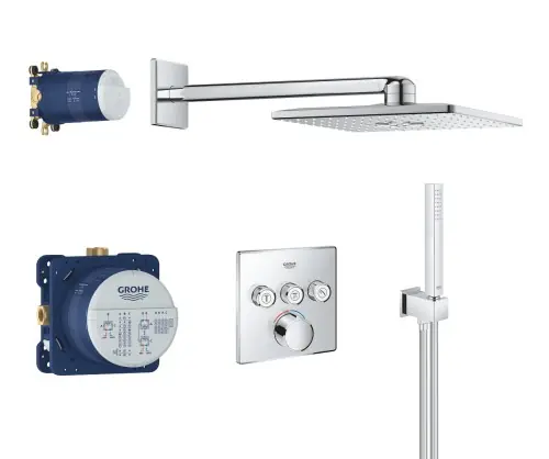 Grohe SmartControl zestaw prysznicowy z deszczownicą 31cm chrom 34712000 Bezpieczna płatność