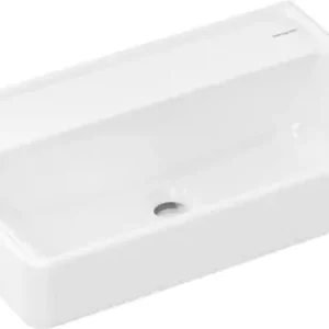 Hansgrohe Xanuia Q Umywalka wisząca Compact 600/370 bez otworu na baterię 60216450 Łatwy zwrot