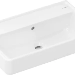 Hansgrohe Xanuia Q Umywalka wisząca Compact 600/370 bez otworu na baterię 61125450 Łatwy zwrot