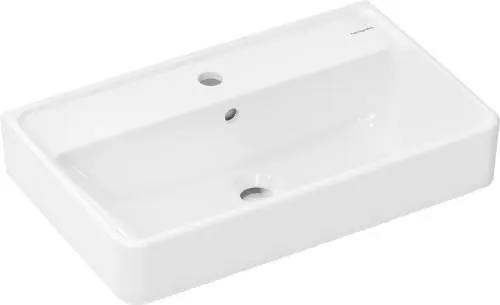 Hansgrohe Xanuia Q Umywalka wisząca Compact 600/370 z otworem na baterię 61124450 Bezpieczna płatność
