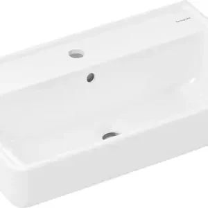 Oferta limitowana Hansgrohe Xanuia Q Umywalka wisząca Compact 650/390 z otworem na baterię 60617450