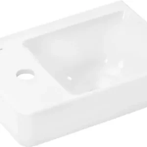Dostępne od ręki Hansgrohe Xelu Q Mała umywalka wisząca z półką 360/250 z otworem na baterię 60315450