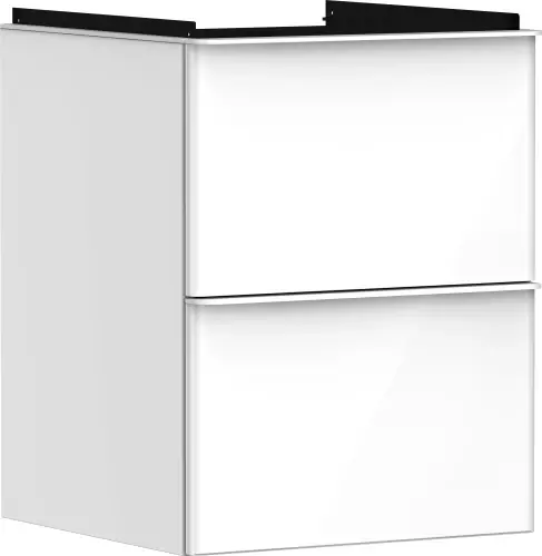 Bezpieczna płatność Hansgrohe Xelu Q Szafka pod małą umywalkę wiszącą z 2 szufladami 480/475 54019700