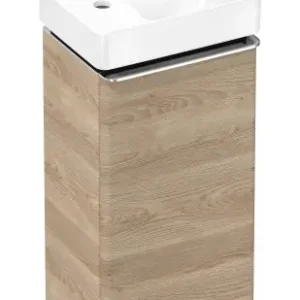 Wyjątkowa oferta Hansgrohe Xelu Q Zestaw umywalka wisząca z półką i szafką lewą 340/245 54364000