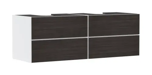 Hansgrohe Xevolos E Szafka pod 2 umywalki z 4 szufladami 1570/550 54199730 Hit sprzedaży