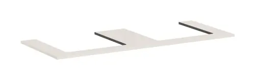 Hansgrohe Xilesa E Blat 1375/550 z wycięciami pod 2 umywalki wpuszczane 54274780 Ostatnie sztuki