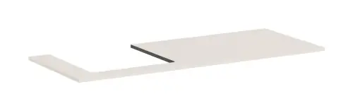 Tylko dziś Hansgrohe Xilesa E Blat 1375/550 z wycięciem pod umywalkę wpuszczaną 54272780