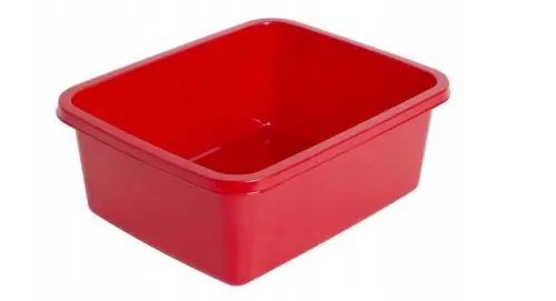 Okazja Miska miednica prostokątna plastikowa JULIE 11 L czerwona