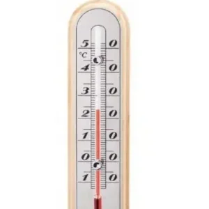 Promocja Termometr wewnętrzny pokojowy drewniany CALDO 15 cm jasny
