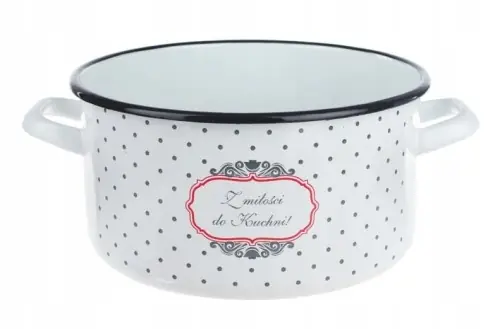 Garnek emaliowany MIŁOŚĆ 22 cm 4,6 L Bestseller