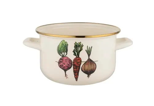 Wyjątkowa oferta Garnek emaliowany Warzywka Emalia Pleszew 20 cm 4,2 L