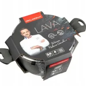 Garnek aluminiowy z pokrywą Lava Stone 4 L 24cm Florina Dostępne od ręki