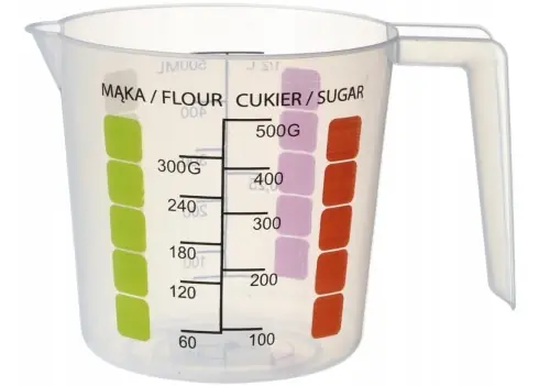 Dzbanek kubek z miarką uchwytem miarka SAM 500 ml Tylko do końca tygodnia