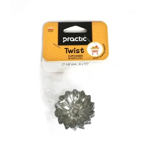 Bestseller Foremki do mini babeczek na babeczki 4,8cm 6szt Twist