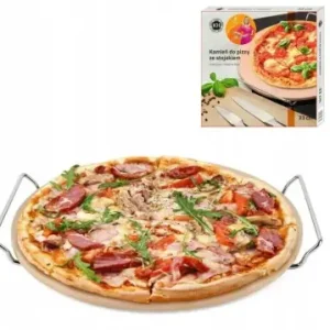 Najlepsza cena Kamień do pizzy ze stojakiem Konighoffer 33 cm