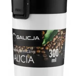 Kubek termiczny bidon termos ALICIA stal 300 ml biały Obniżka ceny