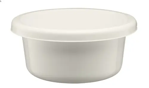 Miska miednica do prania okrągła Zuza 14L krem plastikowa Cena promocyjna
