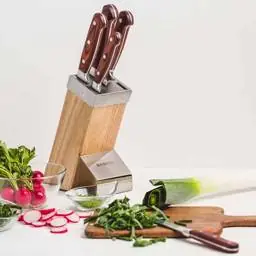 Zestaw noży w bloku Titanium 6-elementowy AMBITION Wyjątkowa oferta