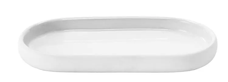 Bestseller Ceramiczna podstawka na akcesoria SONO biała BLOMUS