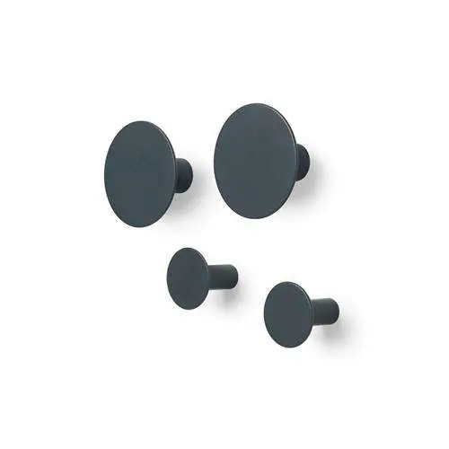 Ostatnie sztuki Zestaw 4 wieszaków PONTO gunmetal BLOMUS