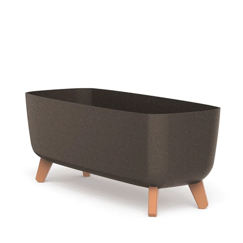 Zniżka Doniczka Gracia Case Eco Wood Kawa - Prosperplast