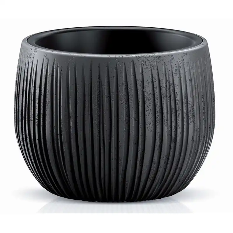 Ostatnie sztuki Doniczka Beton Bowl 1,4L czarny beton - Prosperplast