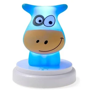 Dostępne od ręki Lampka nocna Naughty Cow niebieska - Alecto