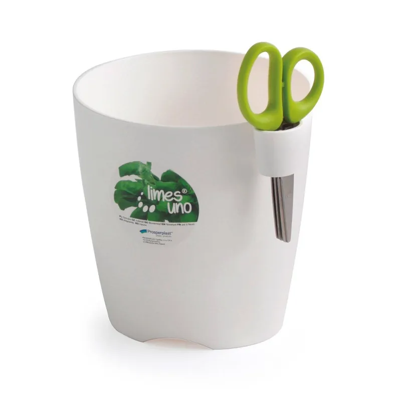 Oferta limitowana Doniczka na zioła Limes Uno13cm - Biała - Prosperplast