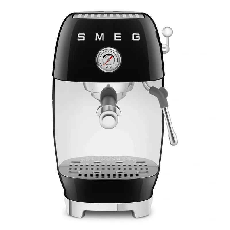 Smeg - Ekspres do kawy, kolbowy ECF03BLEU 50‘s Style - czarny Ograniczona ilość