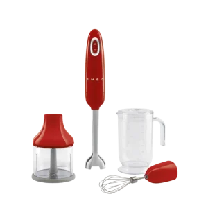 Smeg Blender ręczny z akcesoriami HBF03RDEU 50‘s Style - czerwony Oferta limitowana