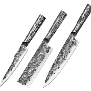 Oferta Samura Meteora - Zestaw 3 Ostrzy Kuchennych - Noże Szefa Kuchni, Uniwersalny, Obierak