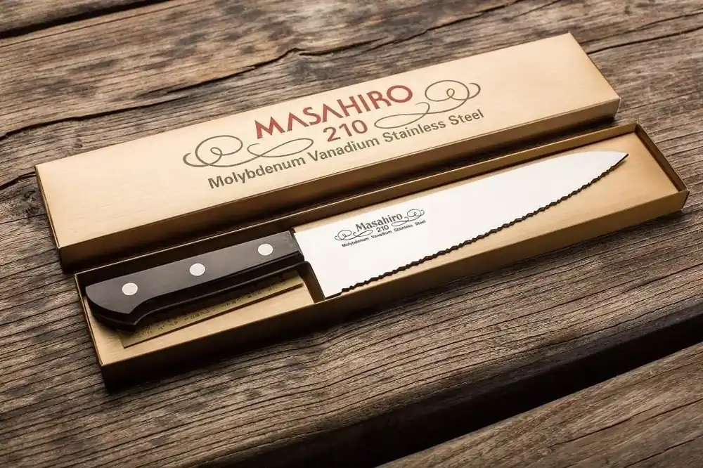 Wyprzedaż Masahiro Bwh Chef‘s Knife With Wave Edge 210mm