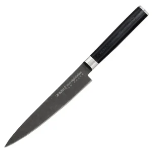 Wyprzedaż Nóż Kuchenny Samura Mo-V Stonewash, Utility 150mm, Stal Wysokowęglowa