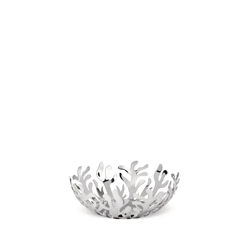 Bezpieczne zakupy Kosz na owoce, polerowany; 21 cm - Alessi