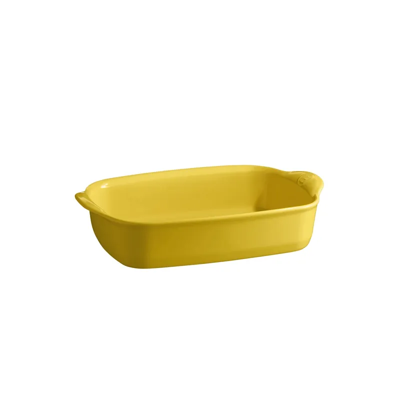 Bezpieczna płatność Prostokątne Naczynie Do Zapiekania 30x19cm - Żółty - Emile Henry