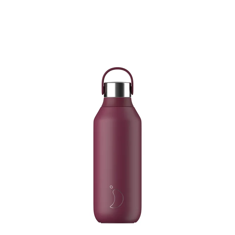 Butelka Termiczna Chilly‘s 500ml Śliwkowy - Chilly‘s Bottles Łatwy zwrot