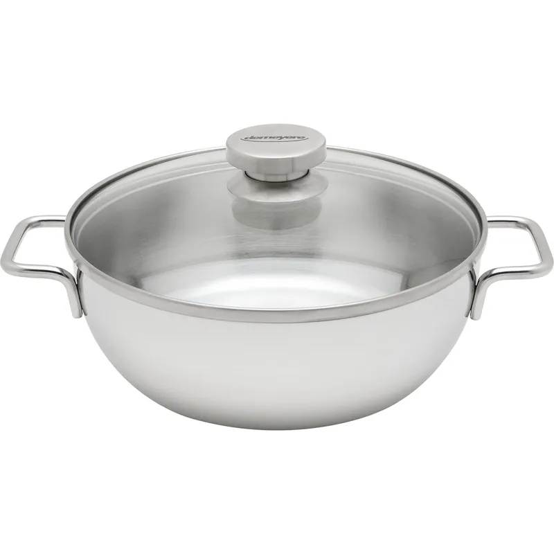Patelnia Głęboka 2h z Pokrywką 24 cm - Demeyere Cena promocyjna