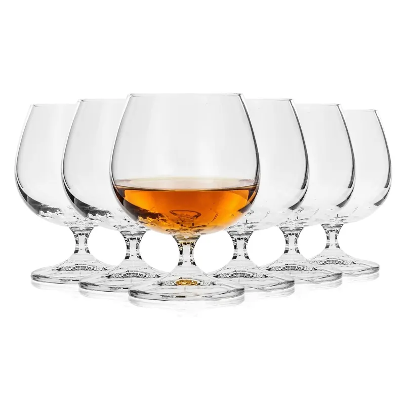 Wyprzedaż Kieliszki kryształowe BOHEMIA Falco do koniaku brandy 250 ml 6 szt.