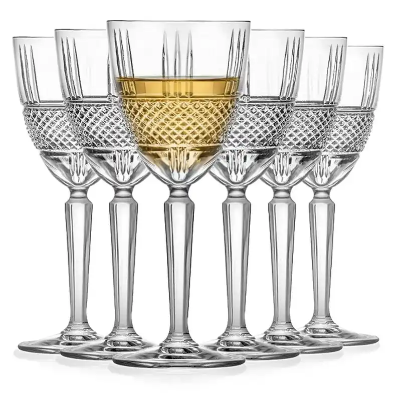 Kryształowe kieliszki do wina białego / czerwonego RCR BRILLANTE 230 ml 6 szt. Nowy