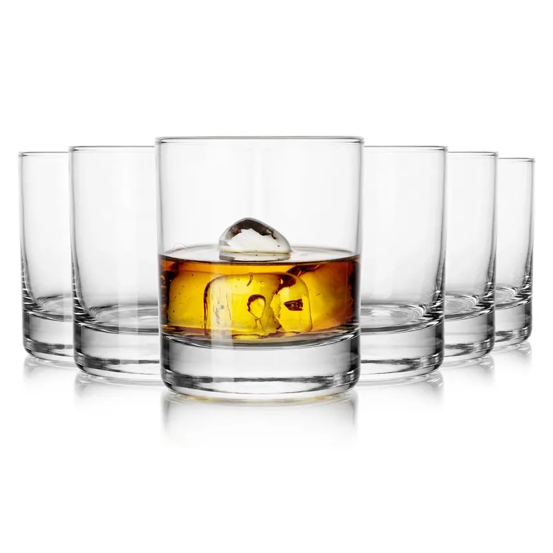 Niskie SOLIDNE szklanki do soku wody whisky 300ml 6 szt. Szybka wysyłka