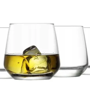 Niskie szklanki do soku wody LAV 345ml 6szt Taniej