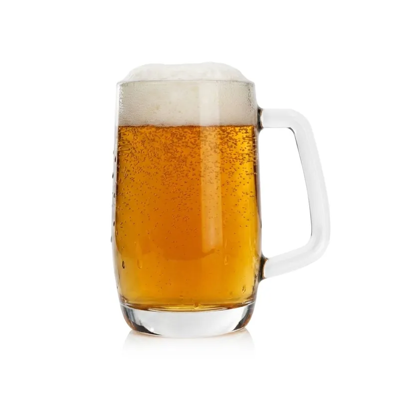 Solidny szklany CIĘŻKI kufel do piwa z uchem z rączką PRINCE 300ml 1 szt. Oferta czasowa
