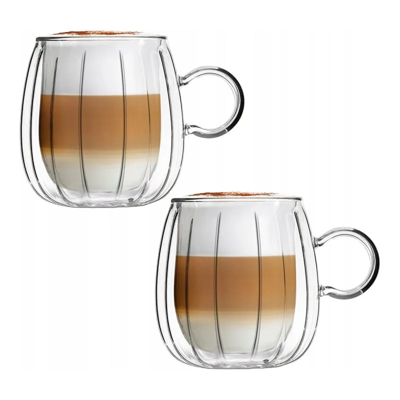 Szklanki do kawy i herbaty VialliDesign 350ml 2szt Szybka dostawa