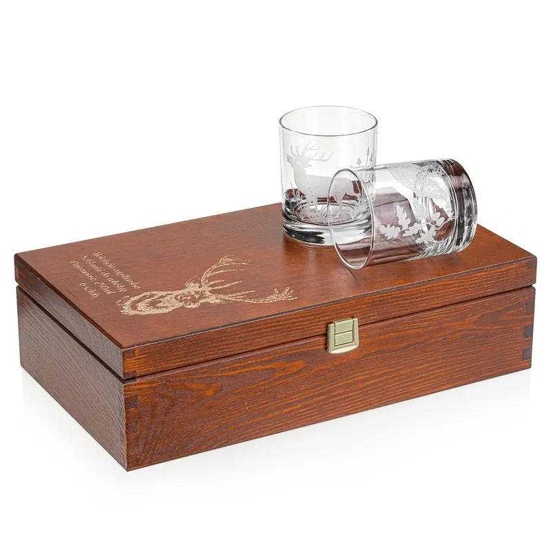 Szybka dostawa Szklanki do whisky Myśliwskie (0382) 300 ml 6 szt. w skrzynce z GRAWEREM